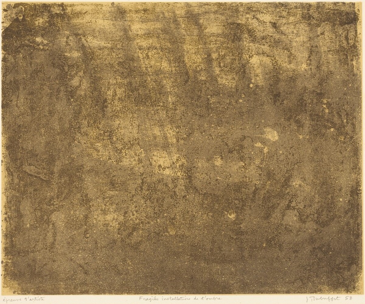 Fragile installation de l'ombre by Jean Dubuffet