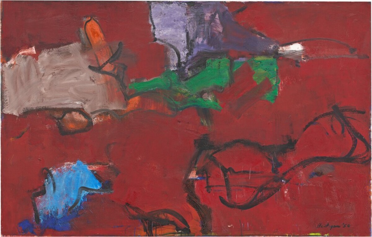 Essex and Hester (Red) by Grace Hartigan