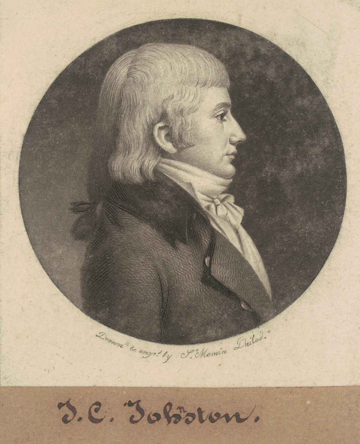 James Cathcart Johnston by Charles B. J. Févret de Saint-Mémin