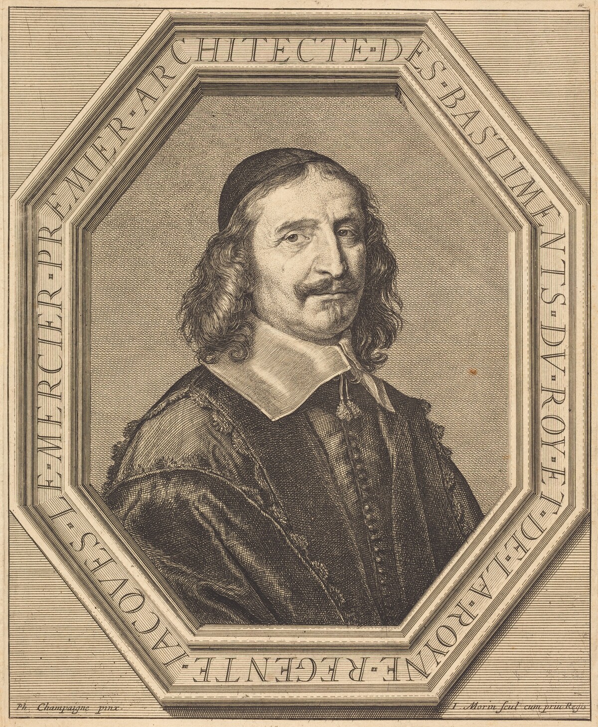 Jacques le Mercier by Jean Morin after Philippe de Champaigne