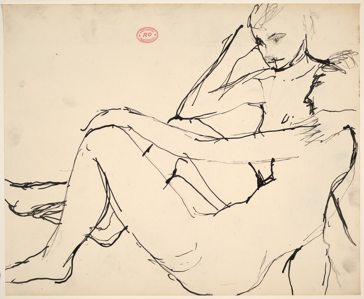 Untitled [two resting nudes] by Richard Diebenkorn
