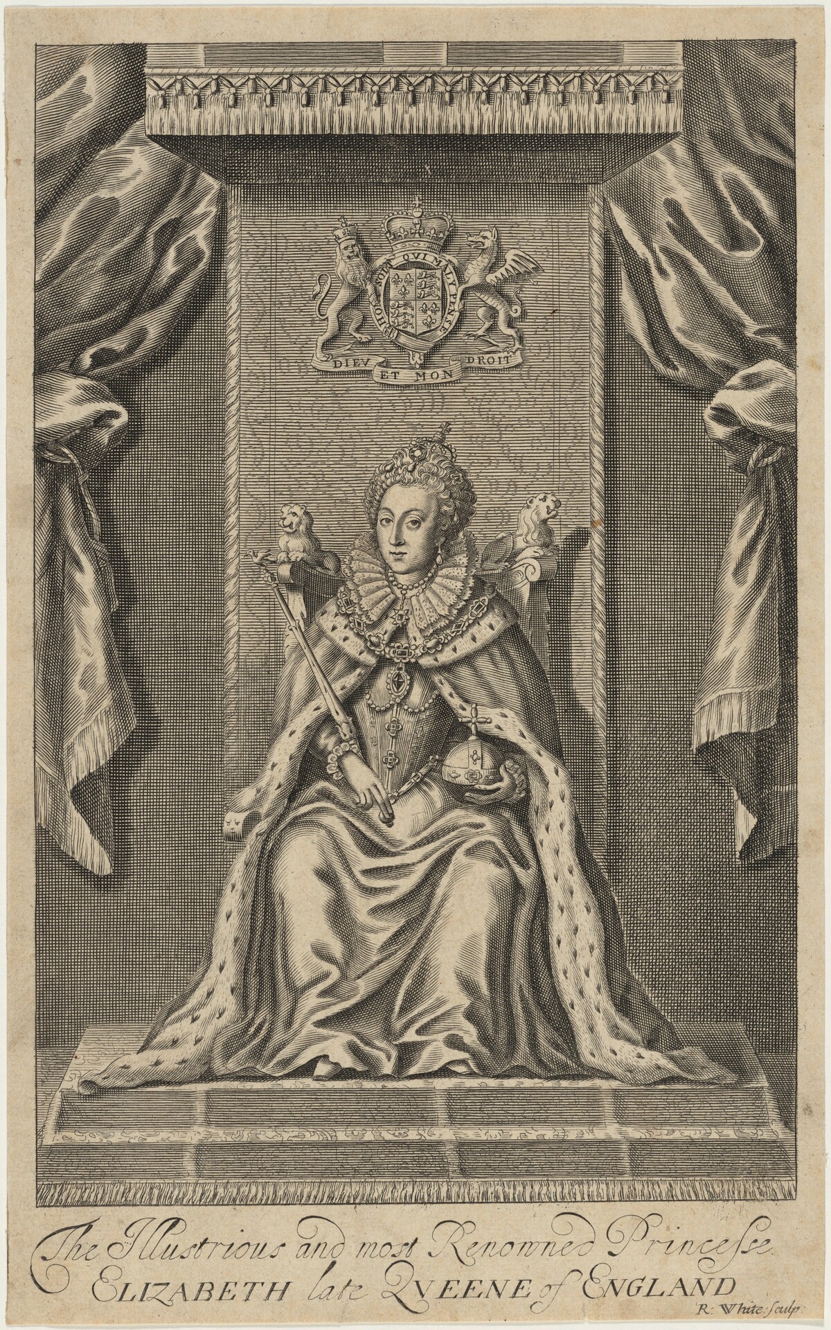 Queen Elizabeth Enthroned by Robert White