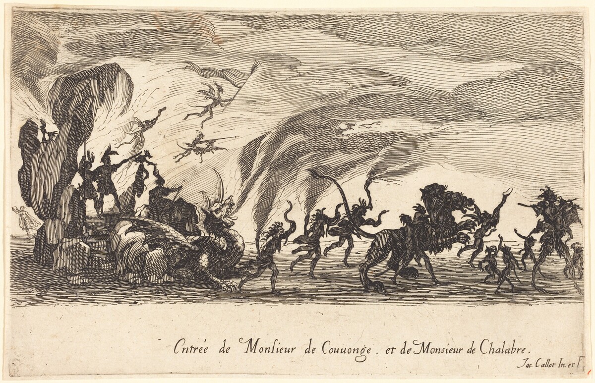 Entry of M. de Couvonge and M. de Chalabre by Jacques Callot