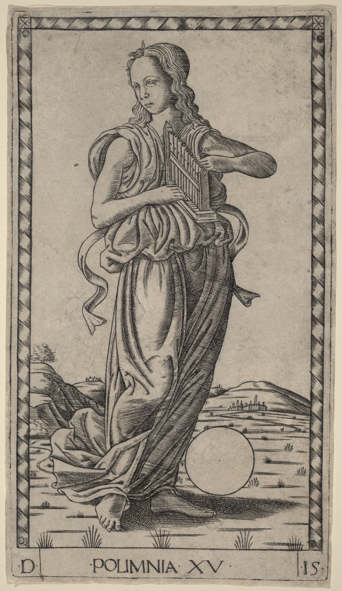Polimnia (Polyhymnia) by Master of the E-Series Tarocchi