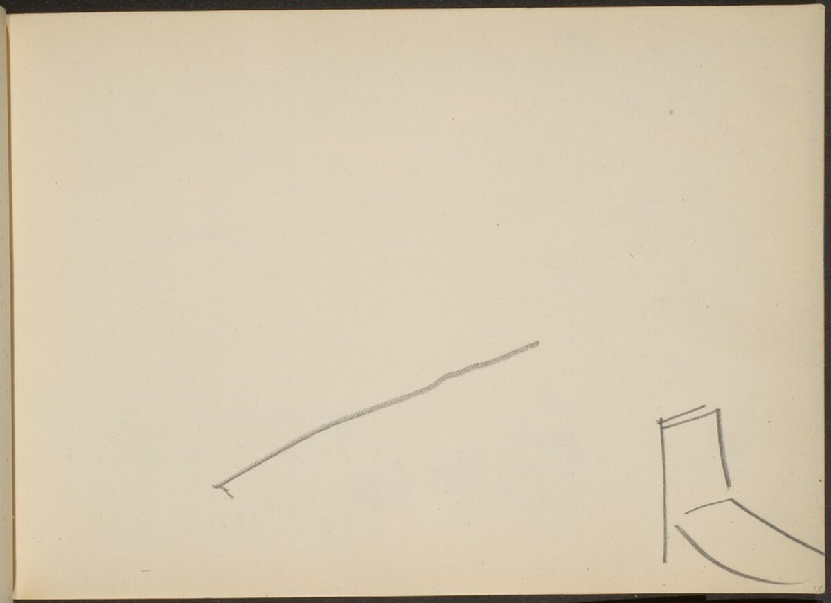 begonnene Skizze der Stadtansicht -010 (started sketch of Cityscape -010) [p. 17] by Max Beckmann
