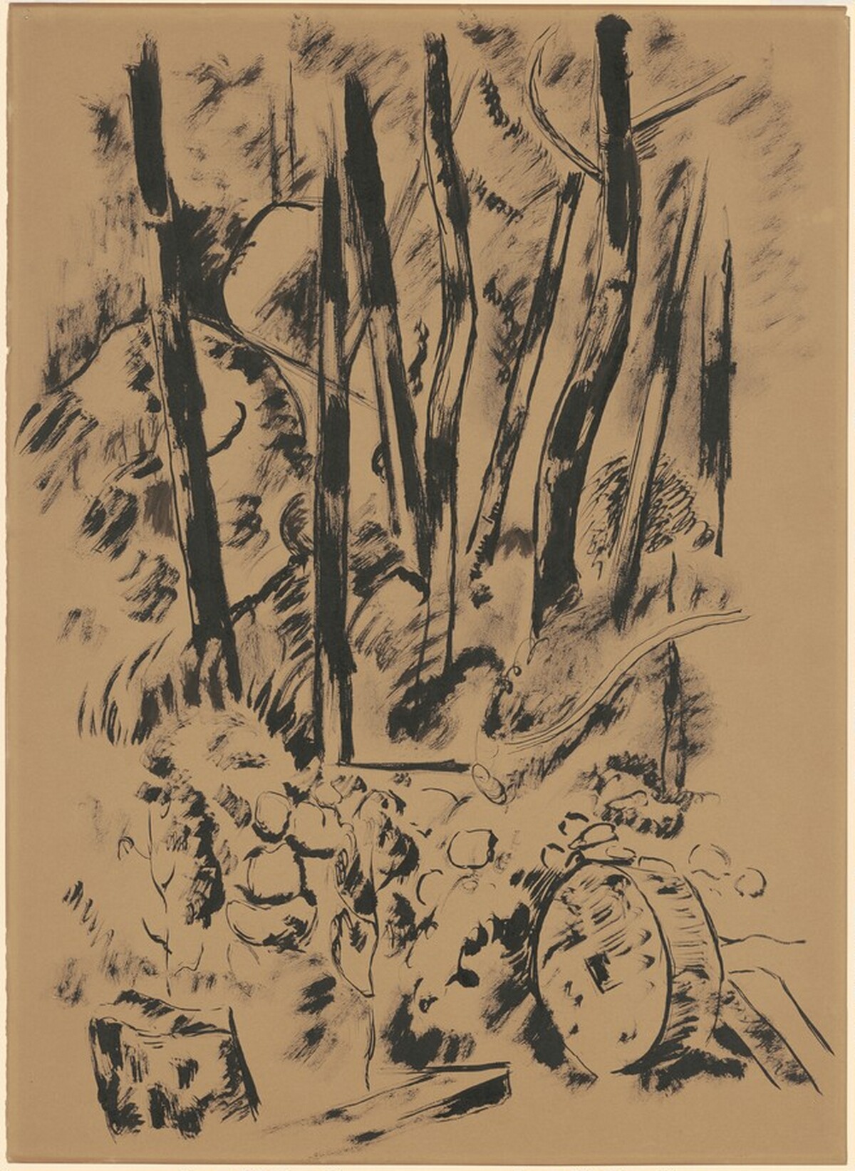 Millstone in the Woods by Marsden Hartley