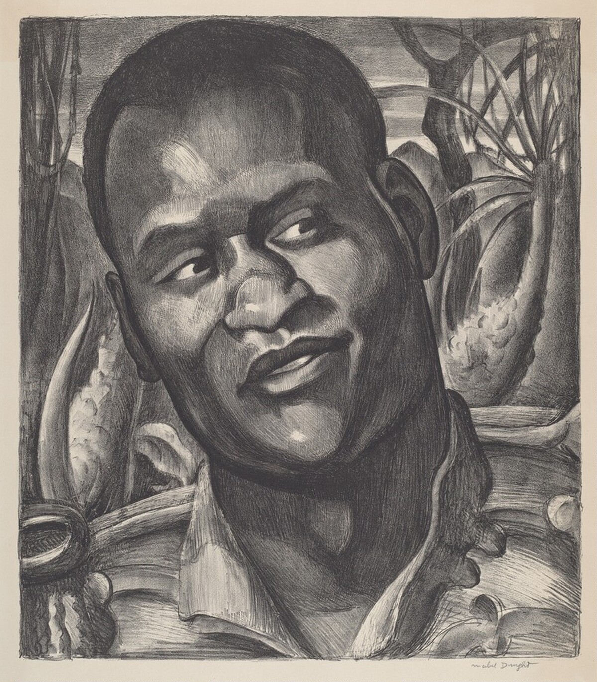 Portrait of Paul Robeson by Mabel Dwight
