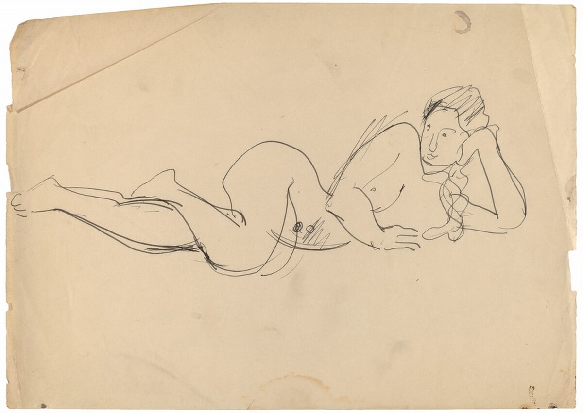 Female Nude Reclining by Mark Rothko