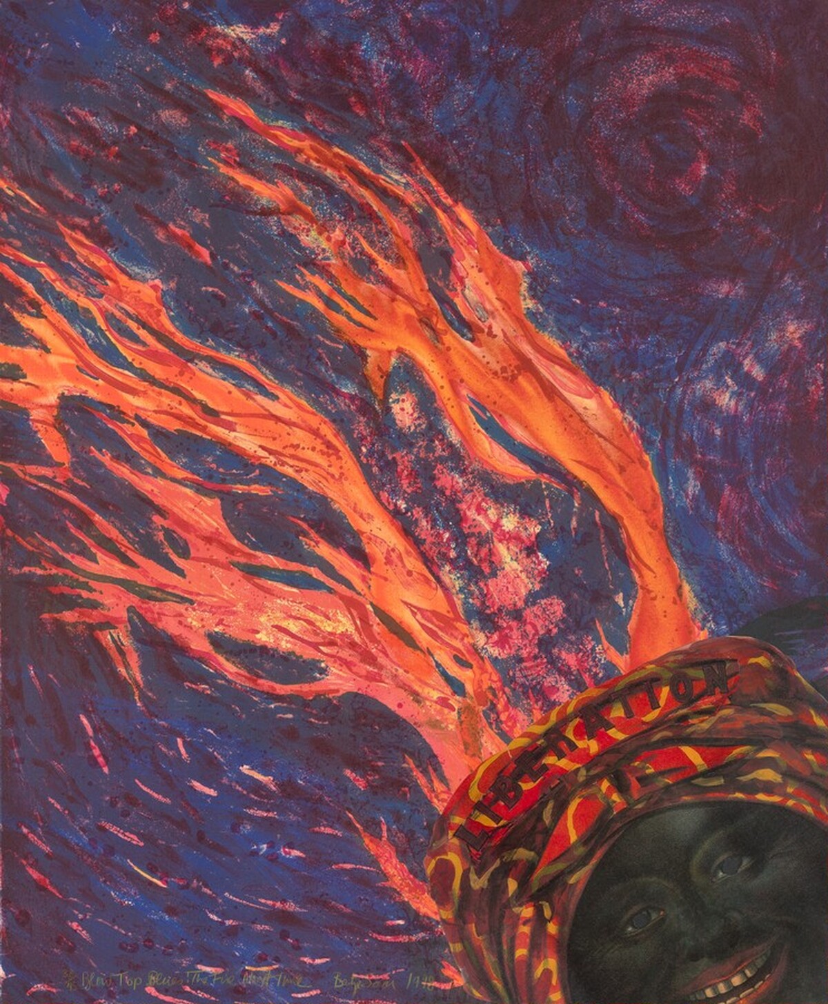 Blow Top Blues, The Fire Next Time by Betye Saar