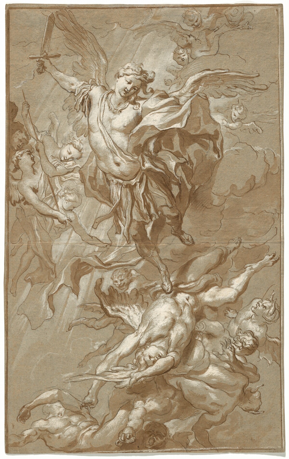 Saint Michael and the Rebel Angels by Gregorio De Ferrari