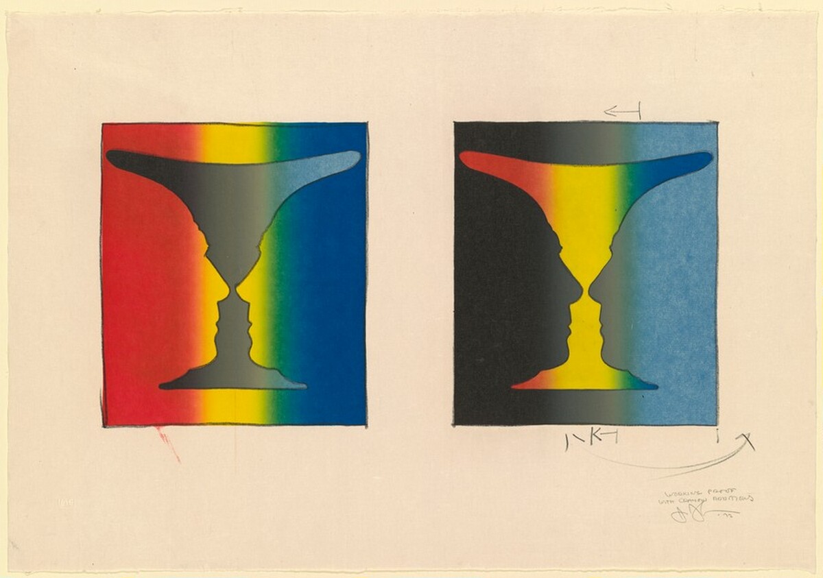Cups 4 Picasso [working proof] by Jasper Johns