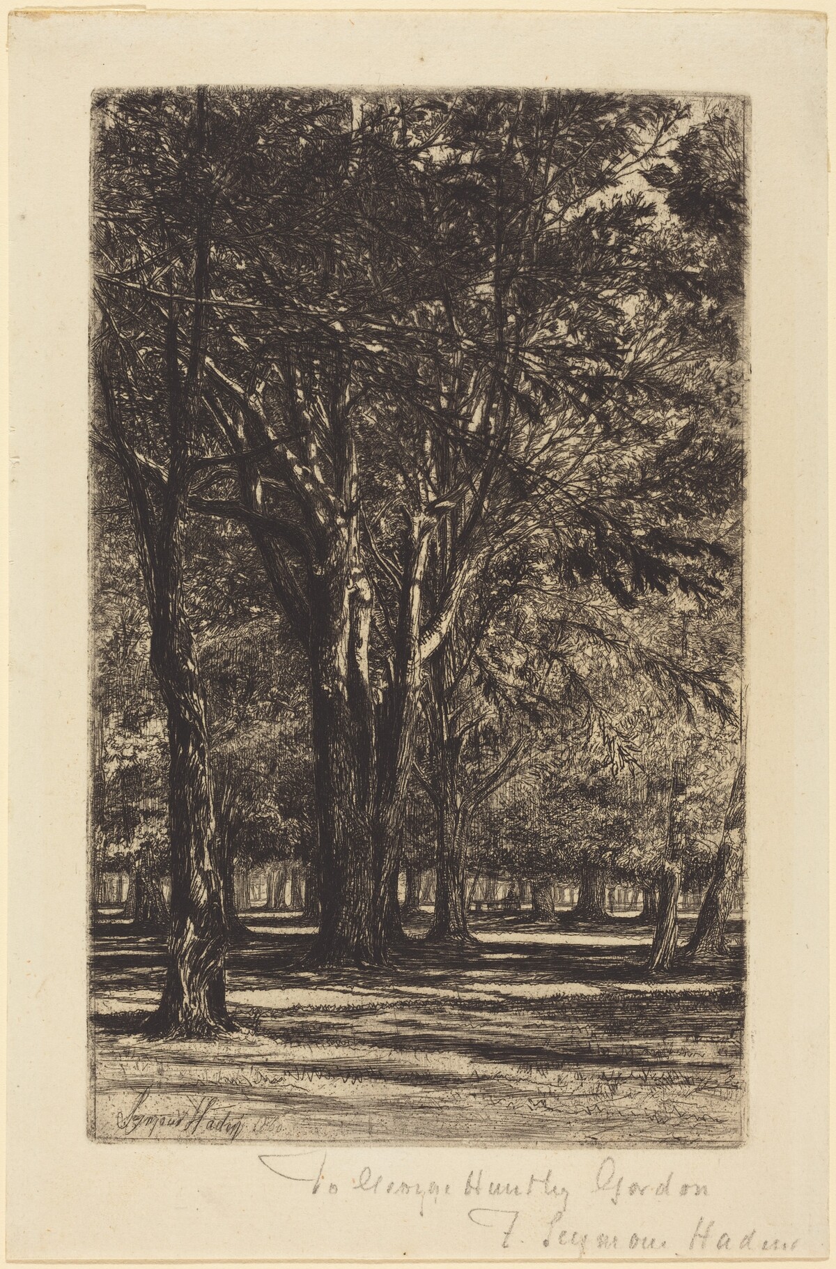 Kensington Gardens (The Larger Plate) by Francis Seymour Haden