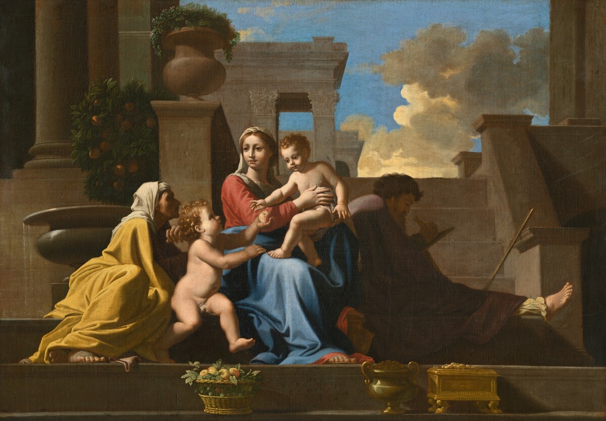 The Holy Family on the Steps by Follower of Nicolas Poussin