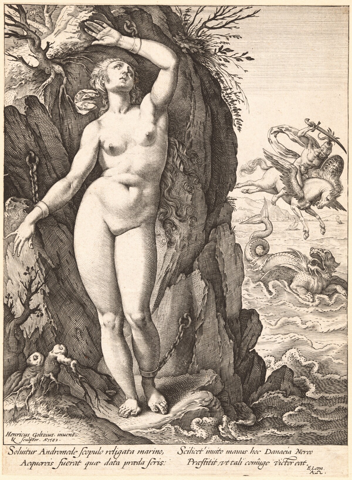 Perseus Freeing Andromeda by Hendrik Goltzius