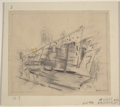 Brooklyn Bridge (Study for "On the Bridge")