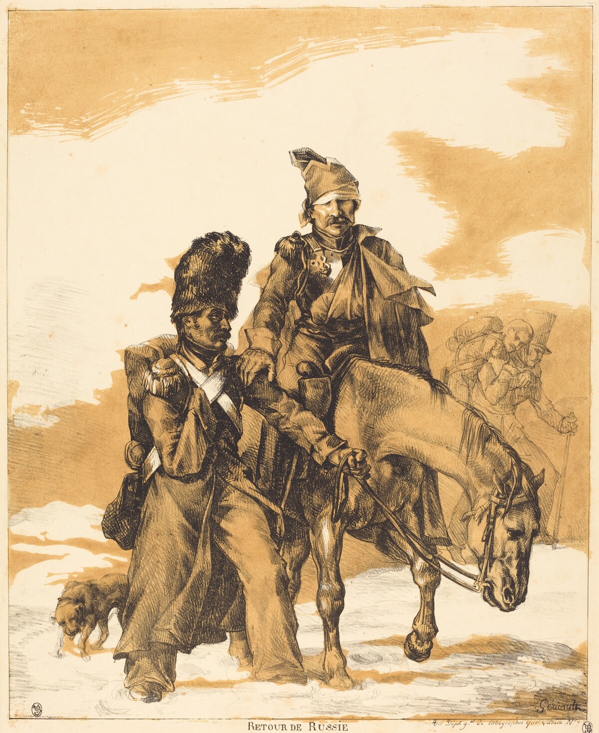 Retreat from Russia (Retour de Russie) by Théodore Gericault