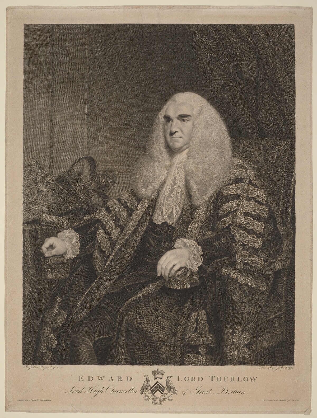 Edward, Lord Thurlow by Francesco Bartolozzi after Sir Joshua Reynolds