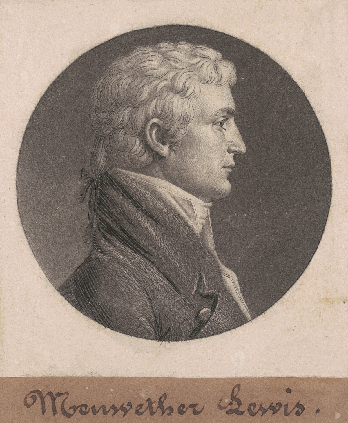Meriwether Lewis by Charles B. J. Févret de Saint-Mémin