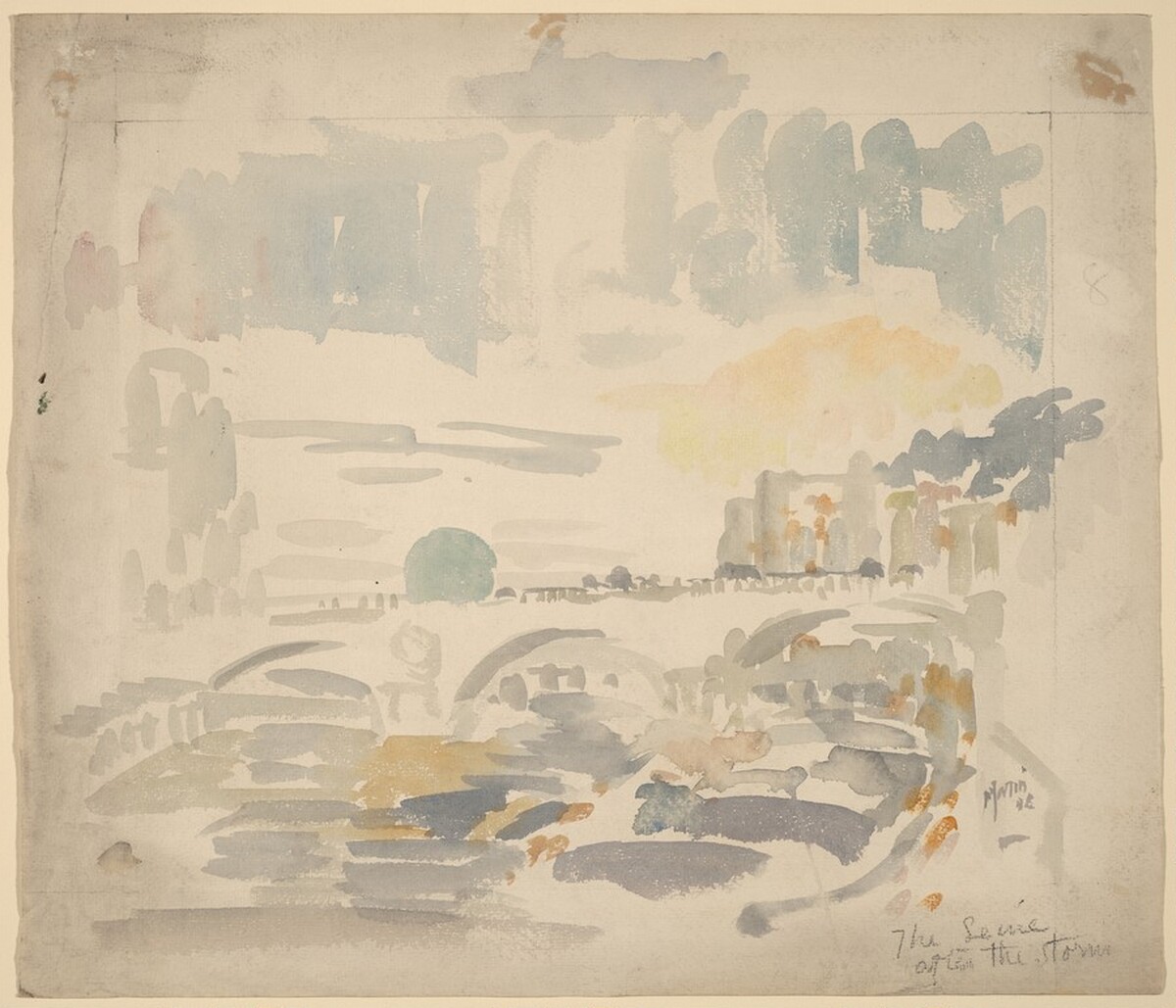 The Seine after the Storm by John Marin