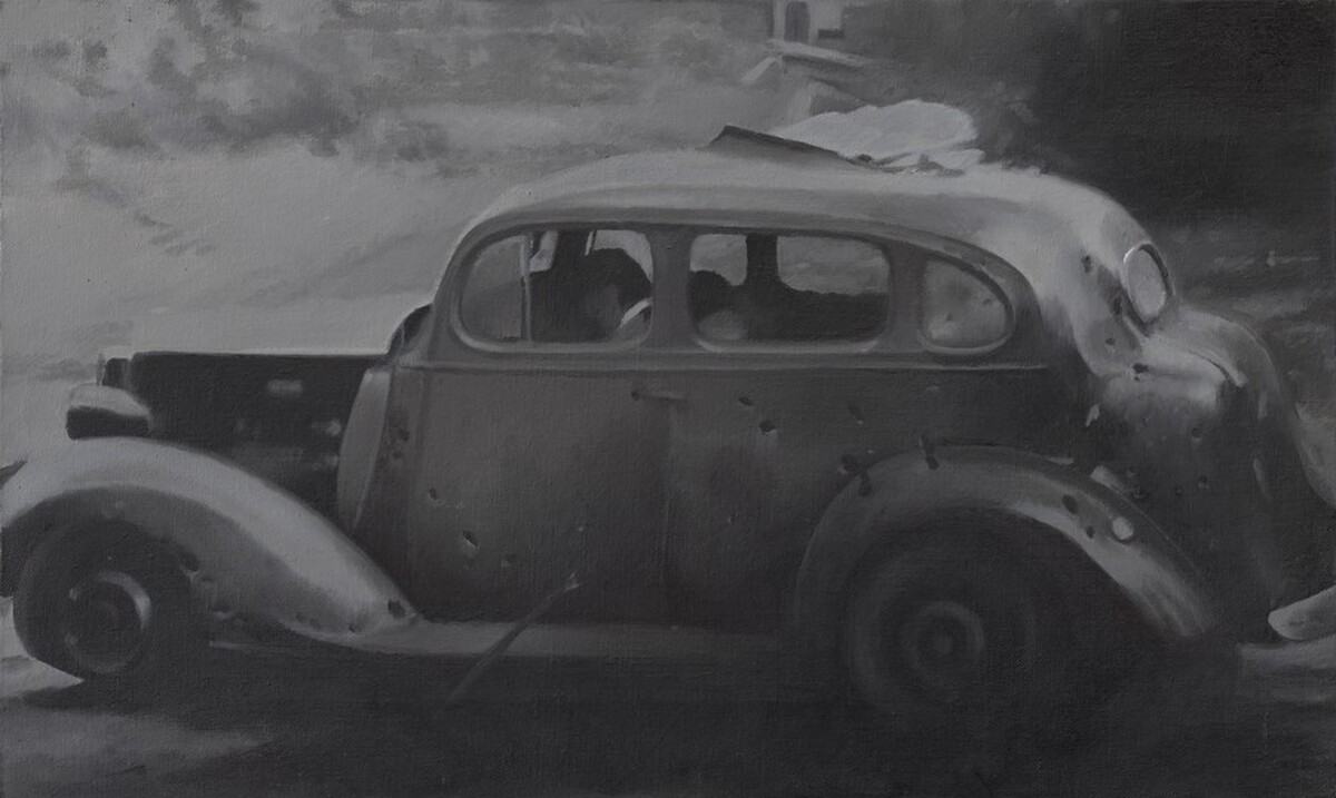 Tulip Car #1 by Vija Celmins