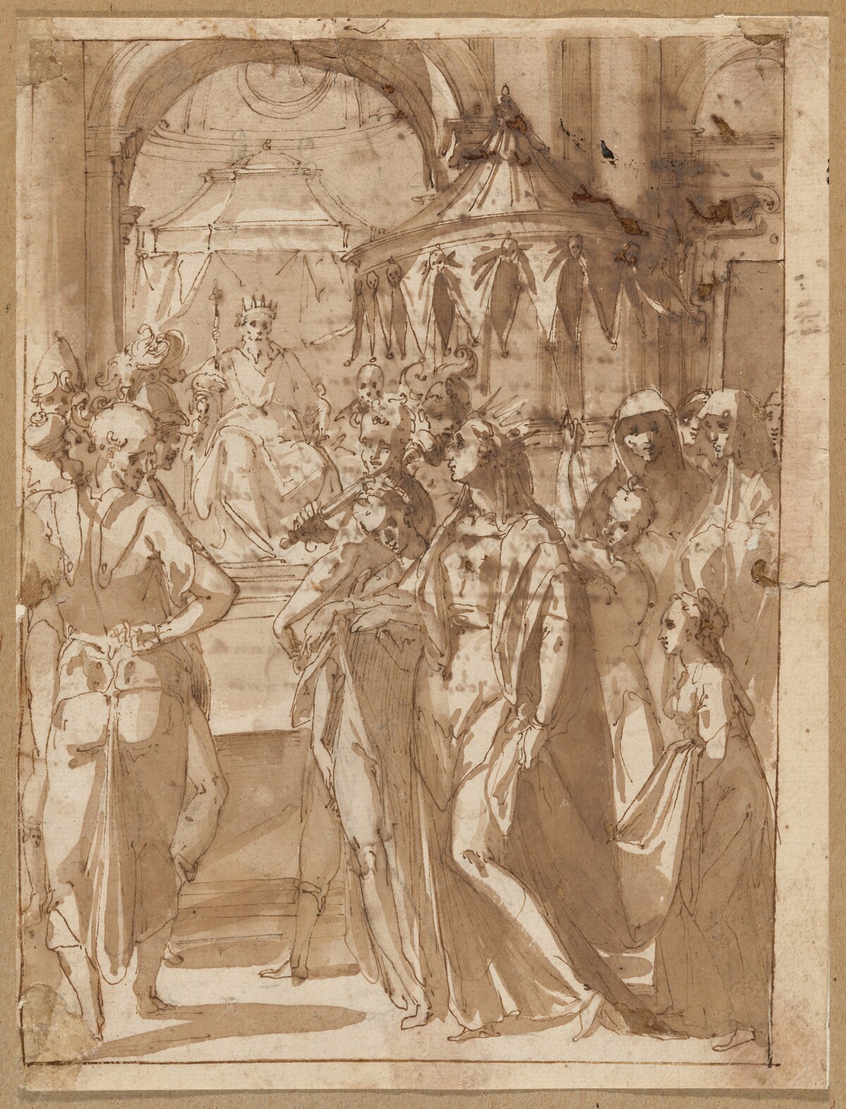 Esther before Ahasuerus by Giovanni Guerra
