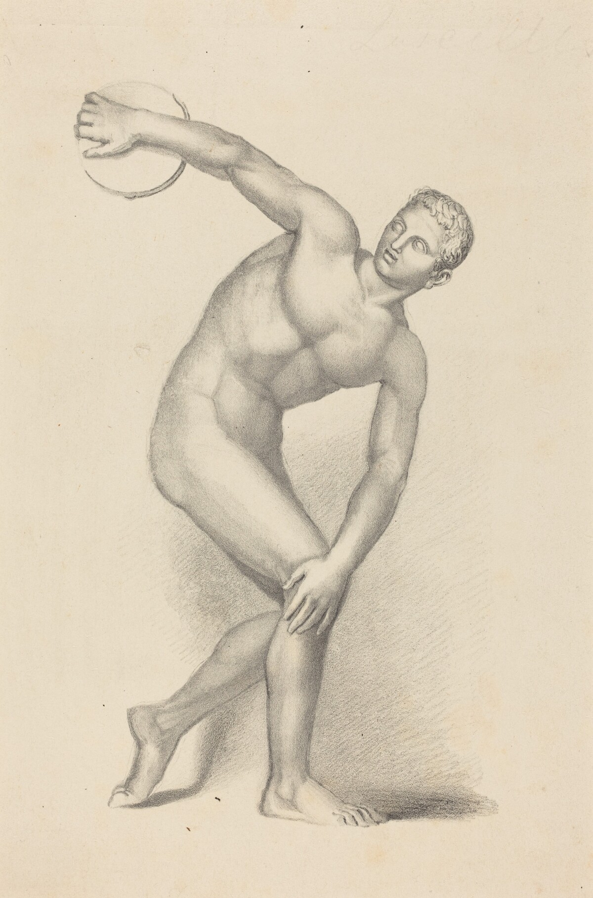 Discobulus, by Myron by James William Giles after John Flaxman