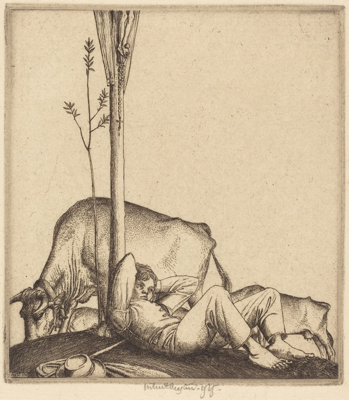 The Cowherd by Robert Austin
