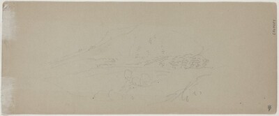 View of a Mountain [verso]