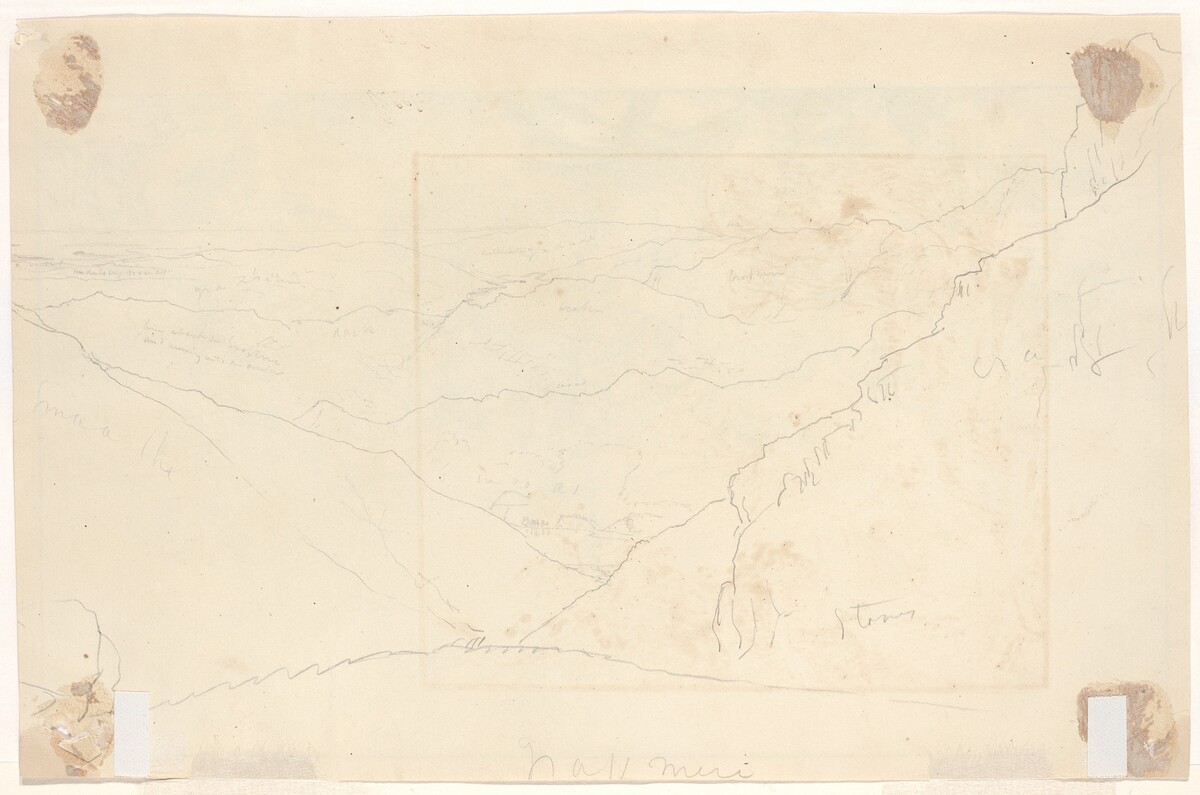 Mountain Landscape [verso] by Thomas Cole