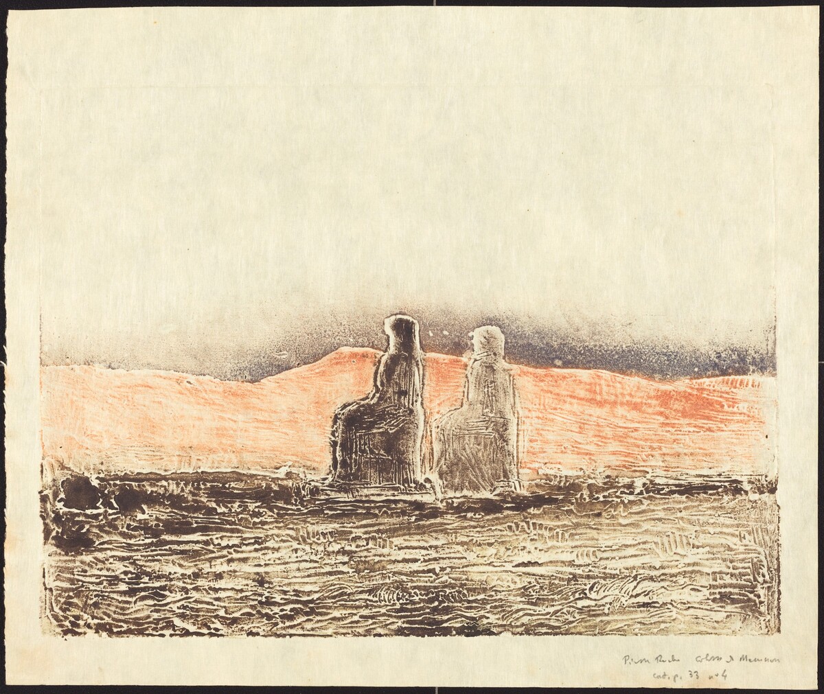 Colosses de Memnon (Thebes) by Pierre Roche