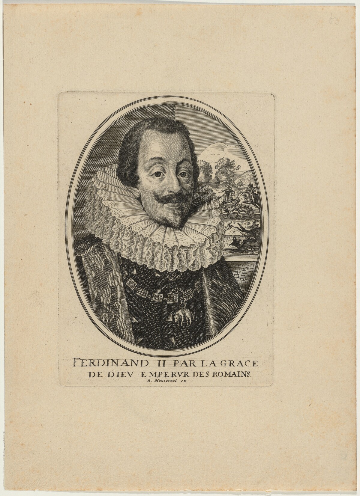 Ferdinand II, Par la Grace de Dieu Emperur des Romains by Balthasar Moncornet