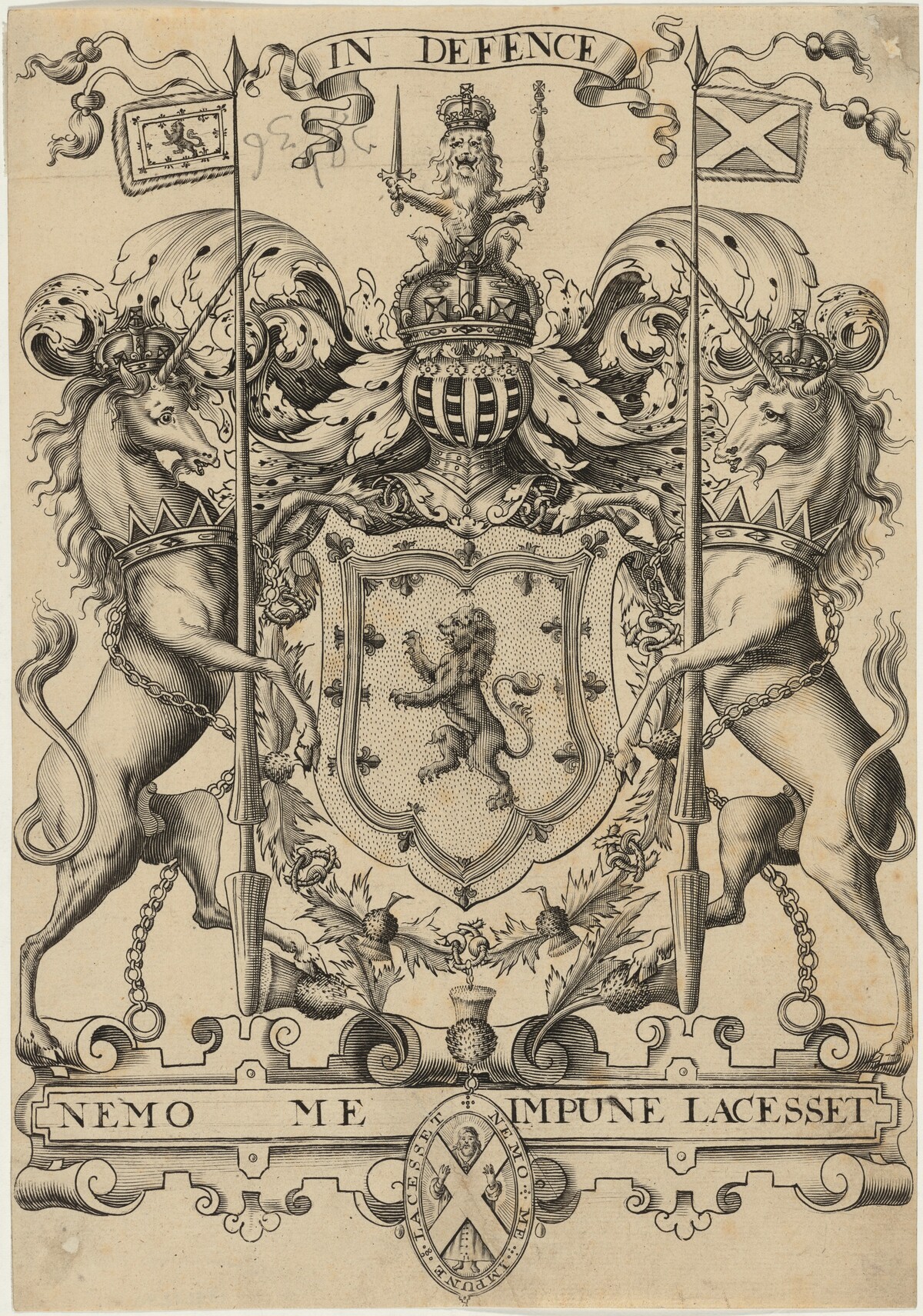 Later Copy of the Arms of Scotland by Unknown Artist