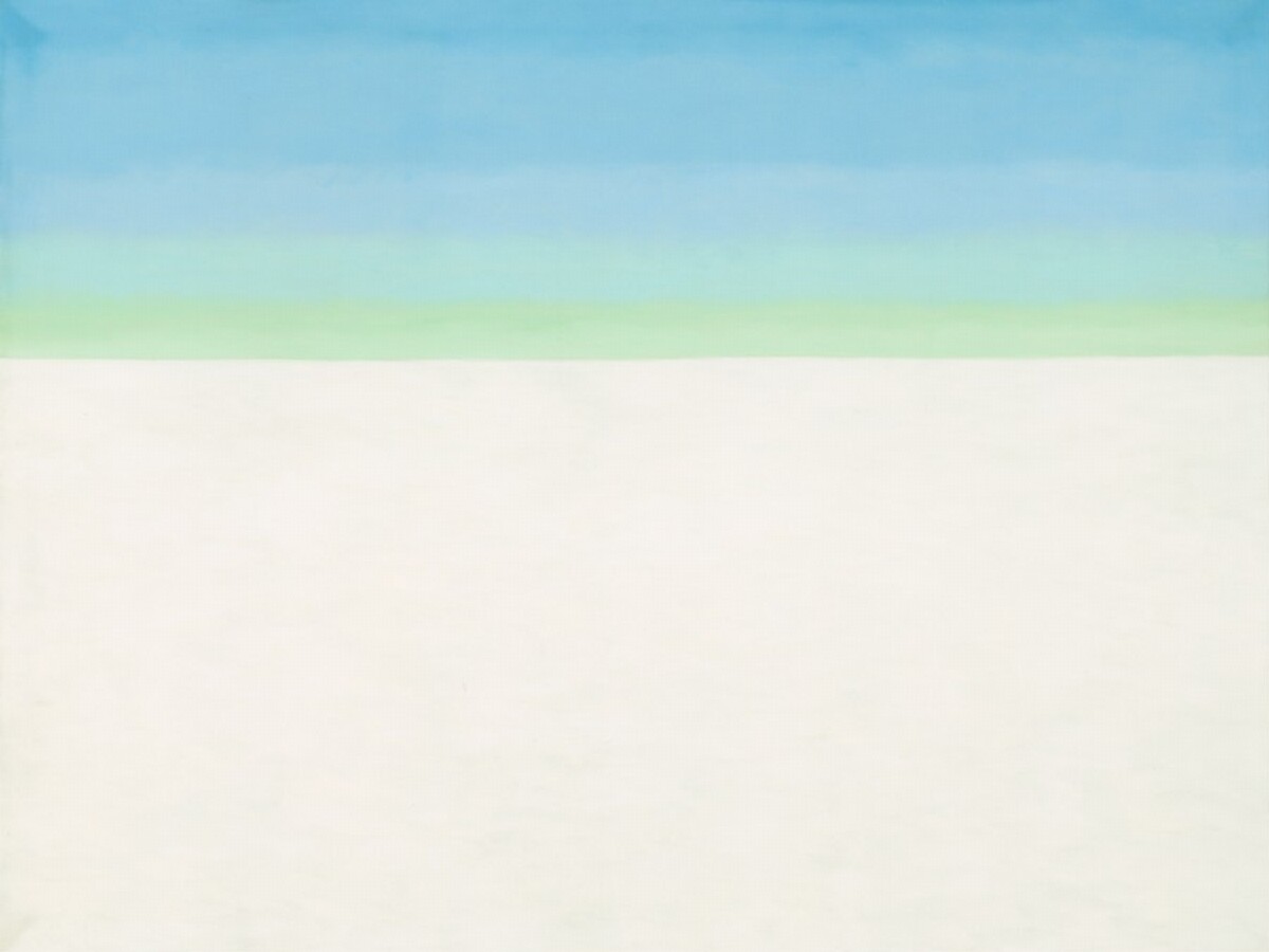 Sky with Flat White Cloud by Georgia O'Keeffe