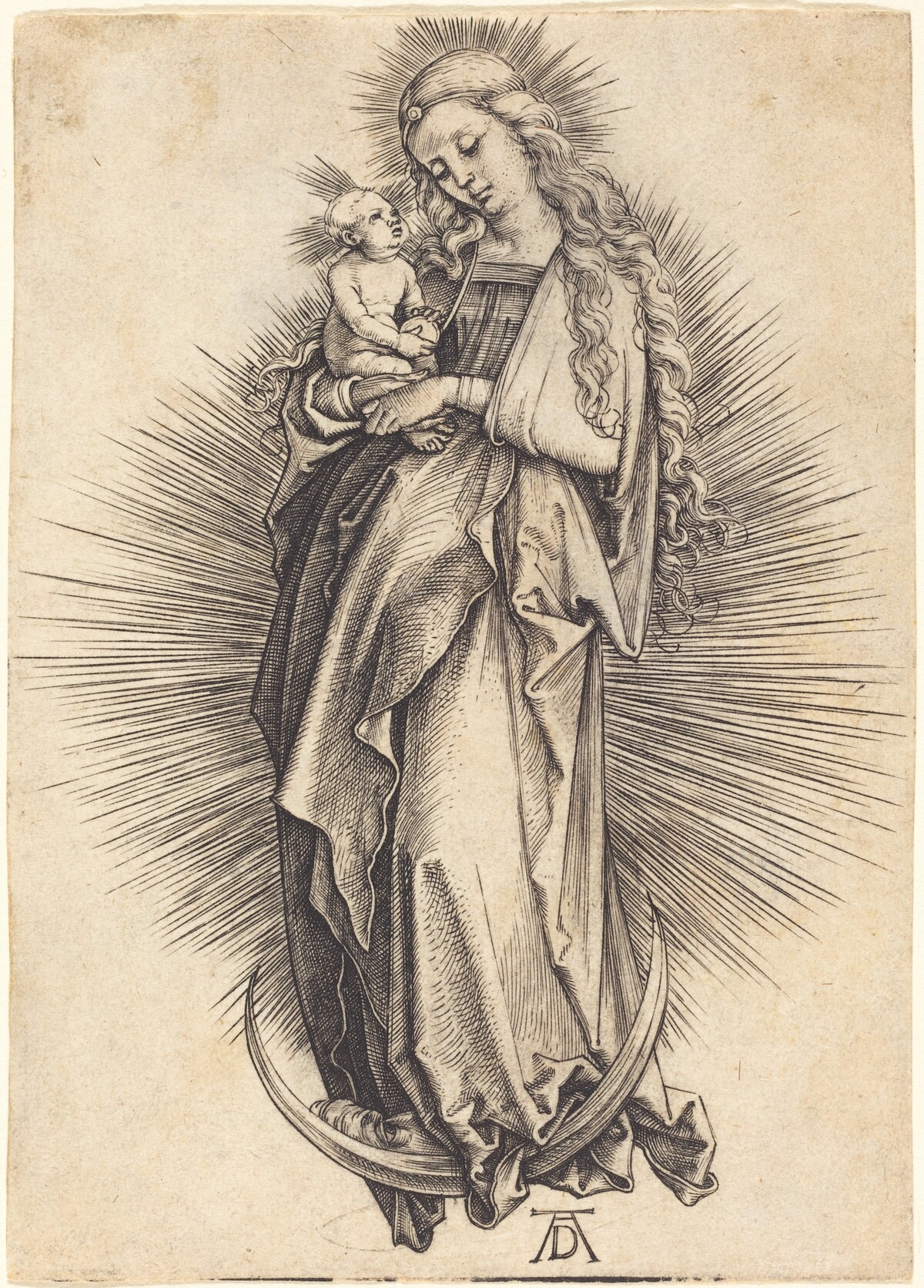 The Virgin on the Crescent by Albrecht Dürer