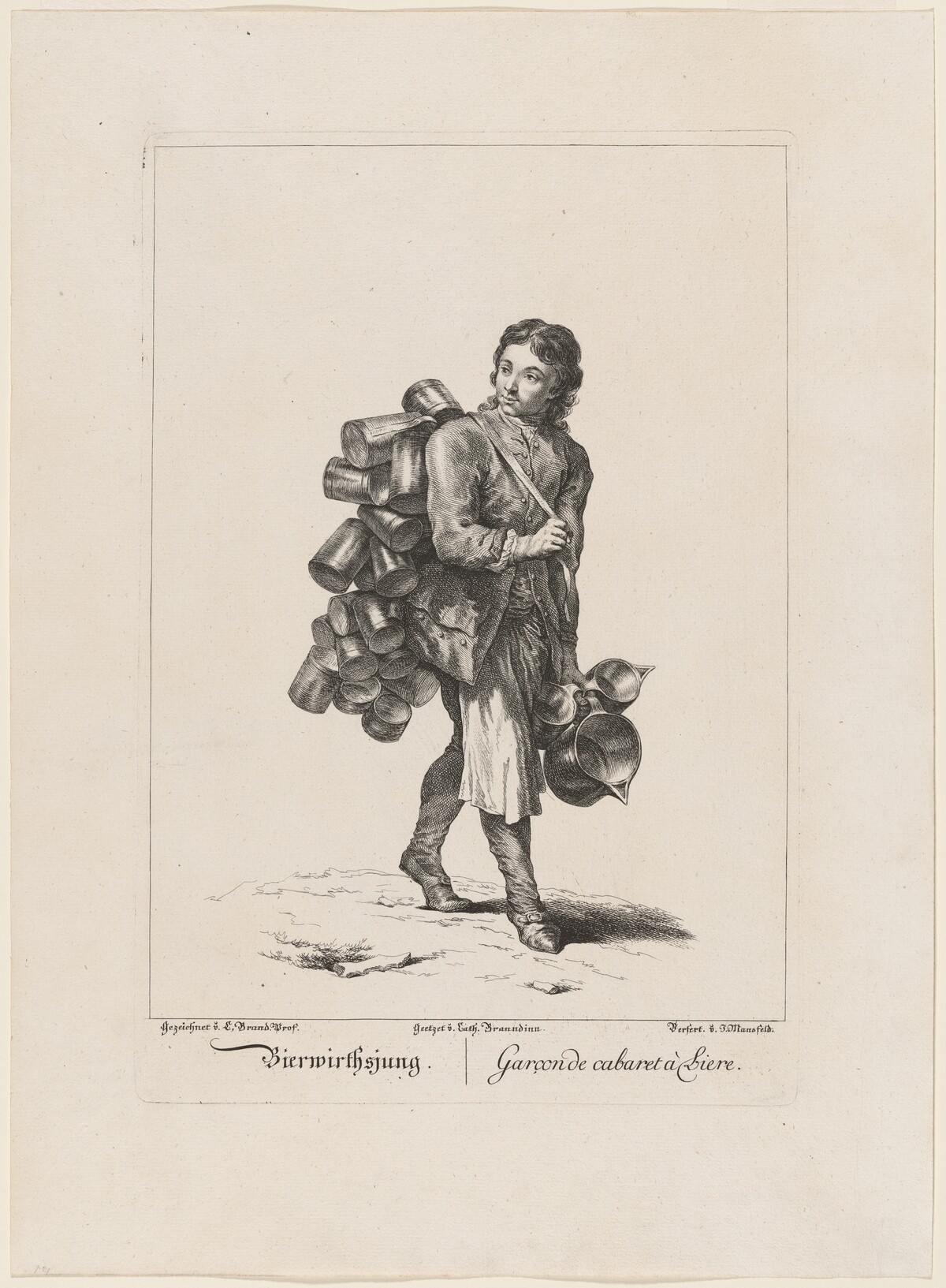 Bierwirthsjung (Beer Hall Boy) by Catherine Brandinn and Sebastian Mansfeld, after Johann Christian Brand