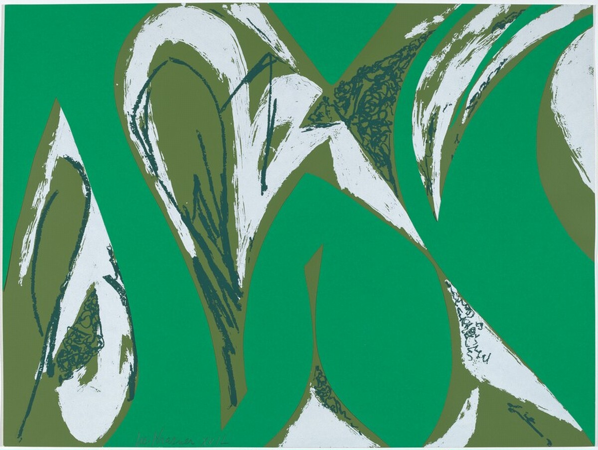 Free Space (Deluxe), green by Lee Krasner