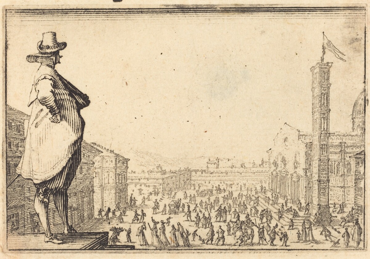Piazza del Duomo, Florence by Jacques Callot