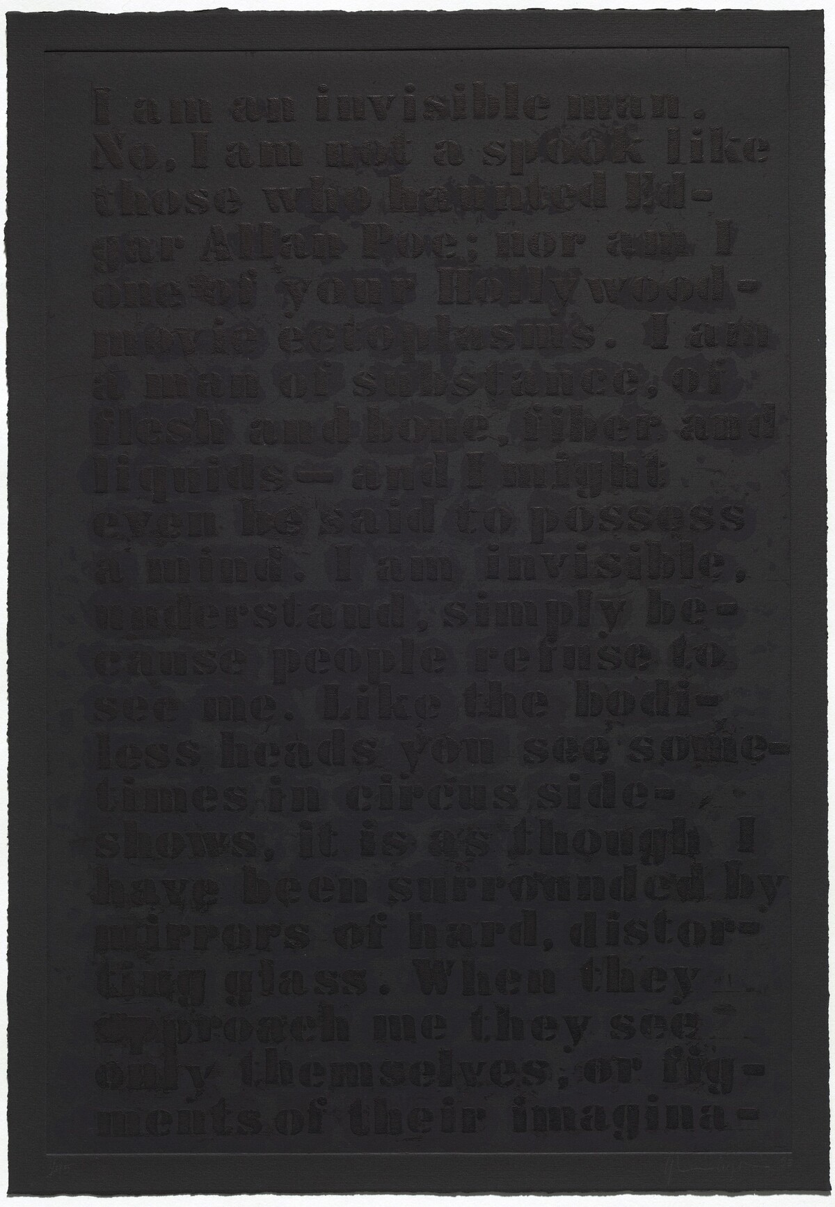 Untitled: Four Etchings [C] by Glenn Ligon