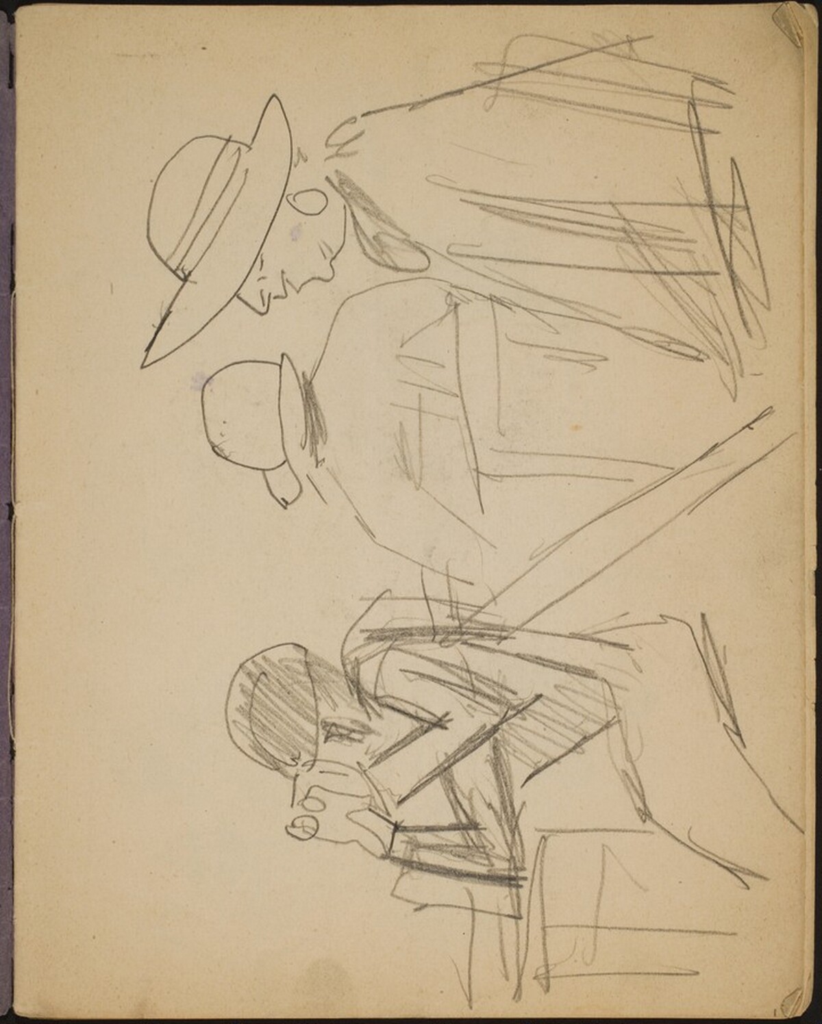 Zuschauer bei einem Pferderennen (Spectators at a Horse Race) [p. 1] by Max Beckmann