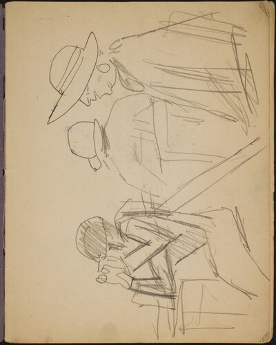 Zuschauer bei einem Pferderennen (Spectators at a Horse Race) [p. 1]