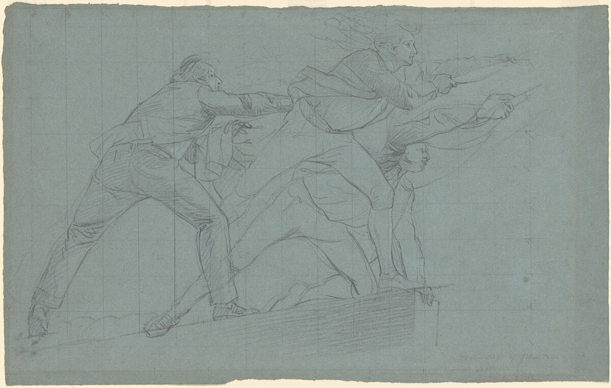 Study for "The Defeat of the Floating Batteries at Gibraltar" by John Singleton Copley