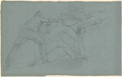 Study for "The Defeat of the Floating Batteries at Gibraltar"