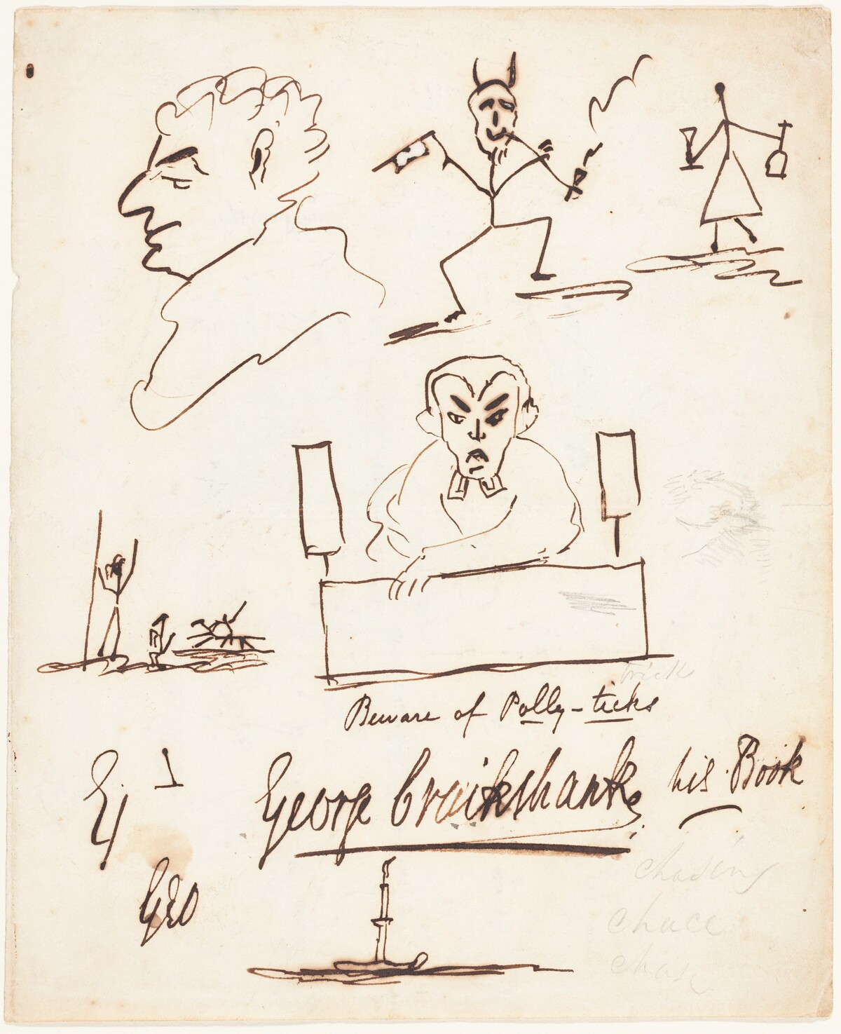 Satirical Sketches by George Cruikshank