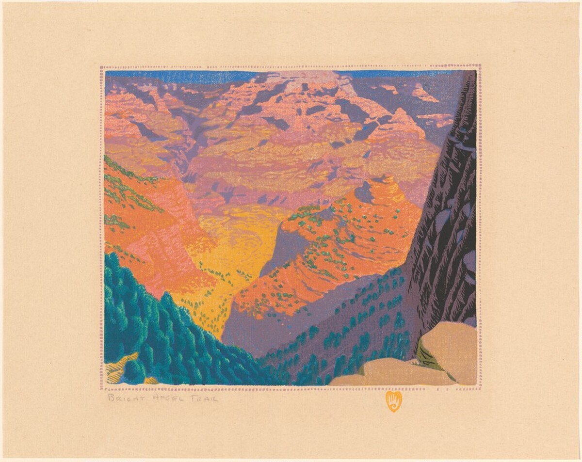 Bright Angel Trail by Gustave Baumann