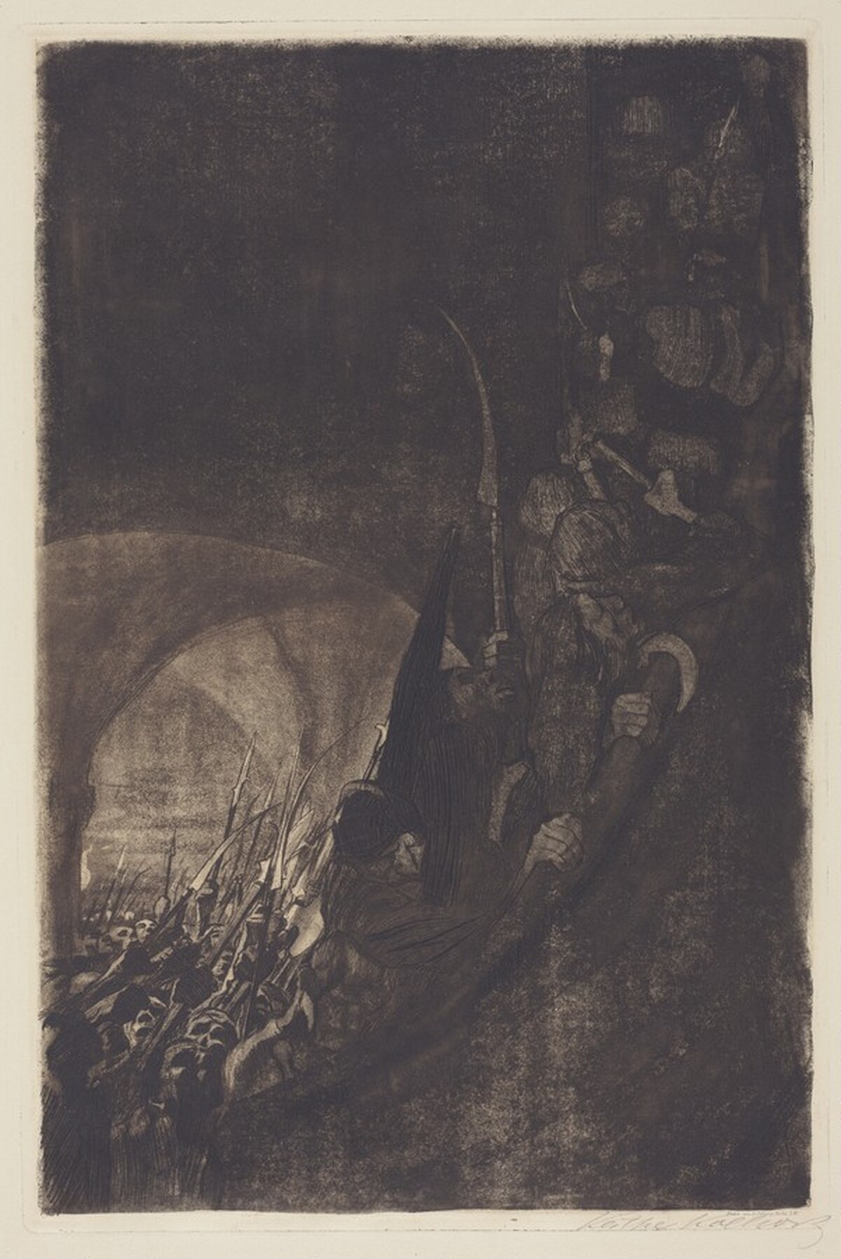 Armament in a Vault (Bewaffnung in einer Gewolbe) by Käthe Kollwitz