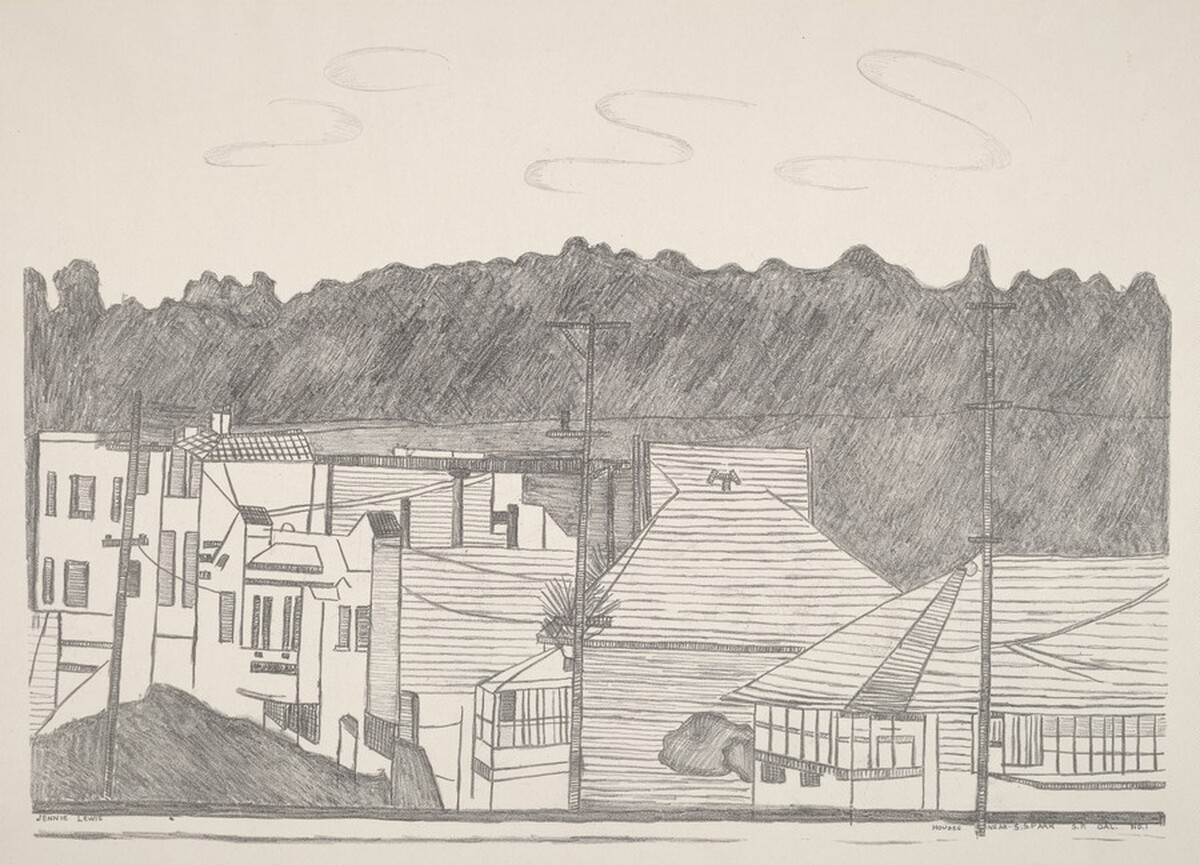 Houses Near S.S. Park S.F. Cal. No. 1 by Jennie Lewis