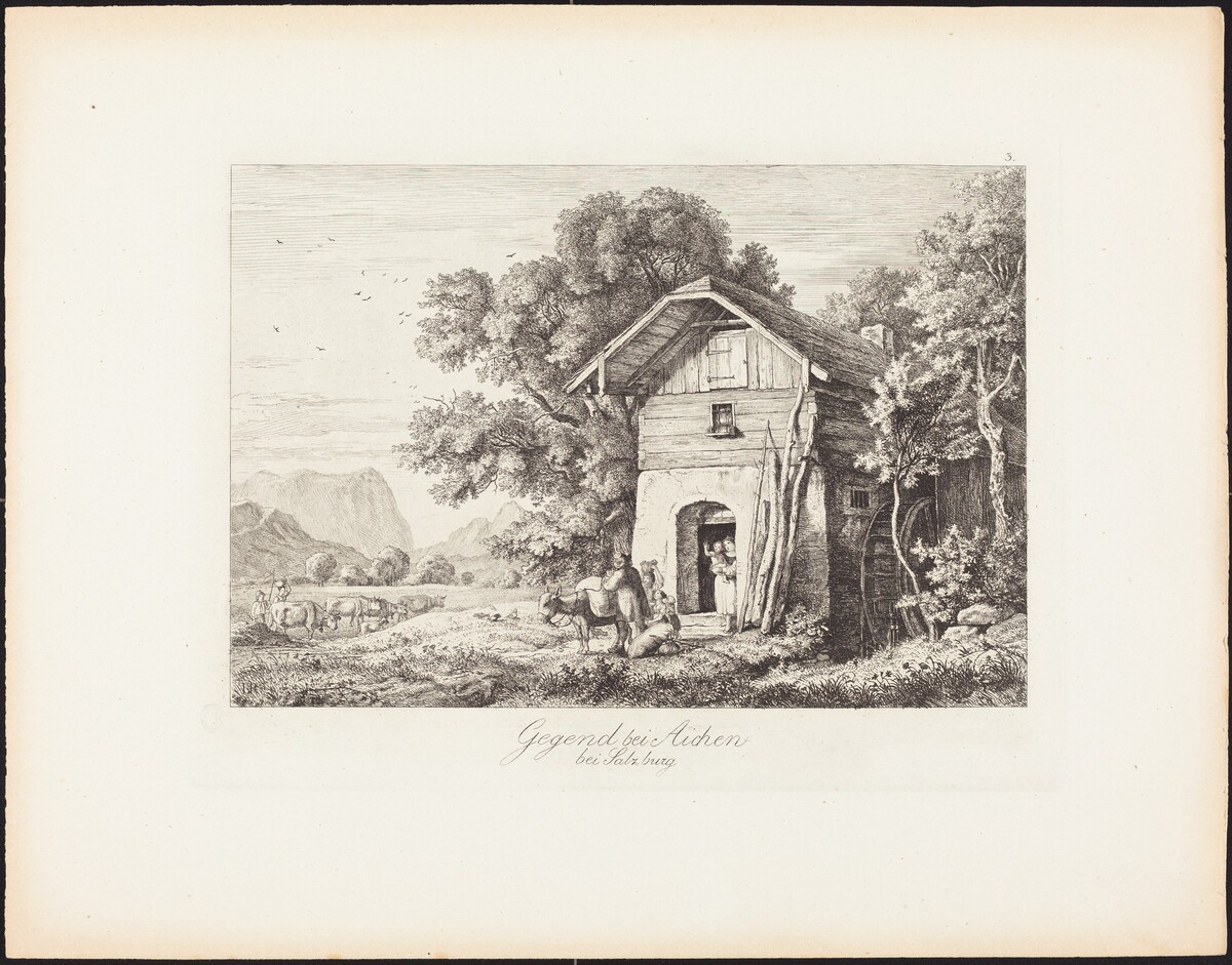 Gegend bei Aichen bei Salzburg (The Region near Aichen near Salzburg) by Ludwig Richter