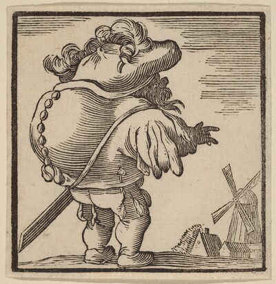 Hunchback Gazing at a Windmill