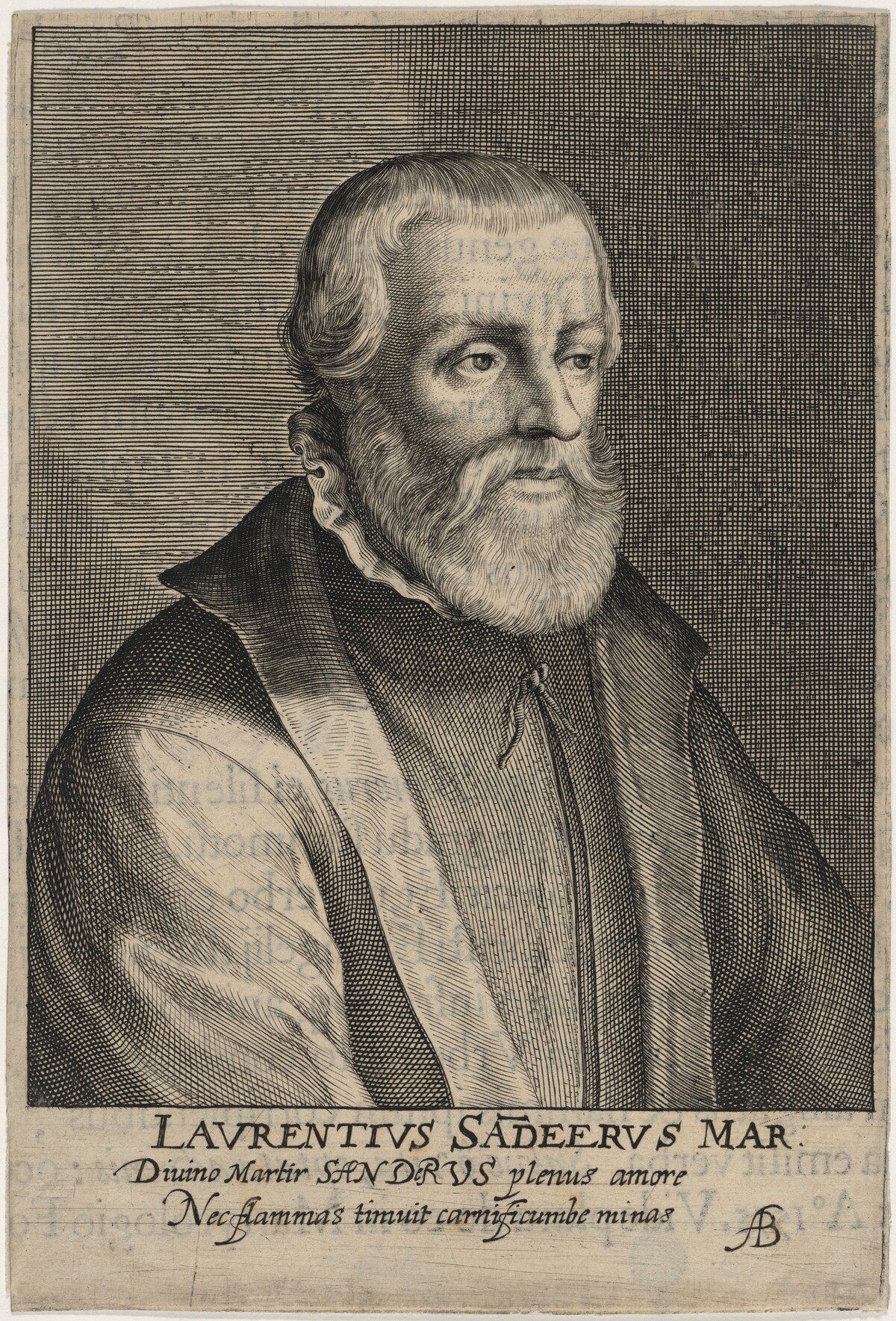 Laurence Saunders, Prebendary of York, Protestant Martyr by Willem de Passe and Magdalena de Passe