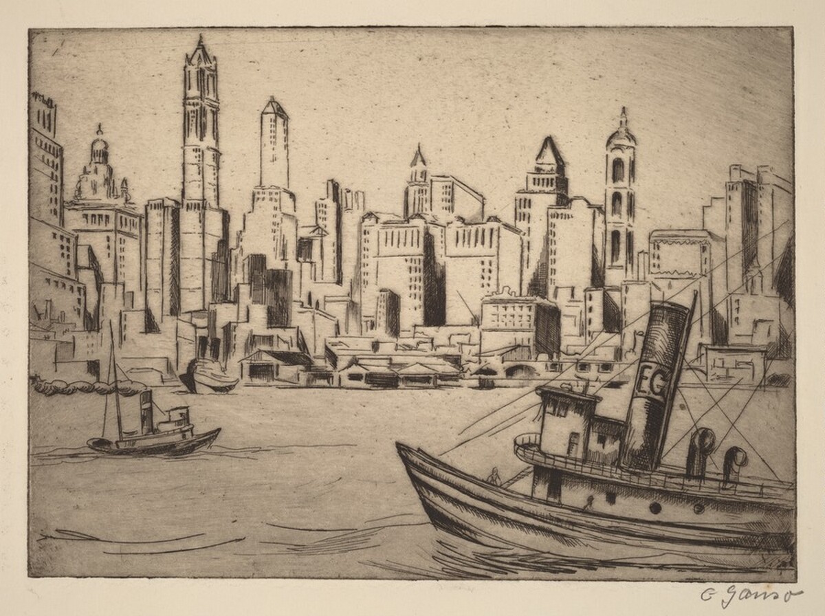 New York Waterfront (No. 1) by Emil Ganso